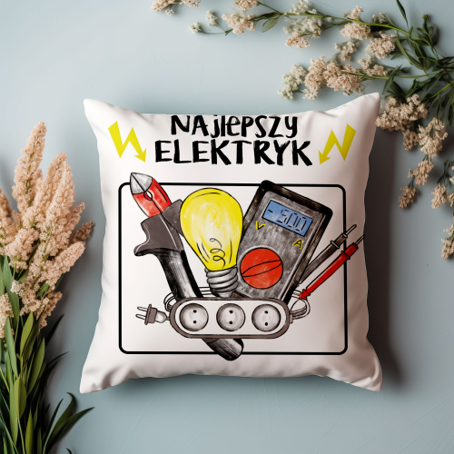 UPOMINEK PODUSZKA PREZENT ZAWÓD ELEKTRYK ELEKTROMONTER