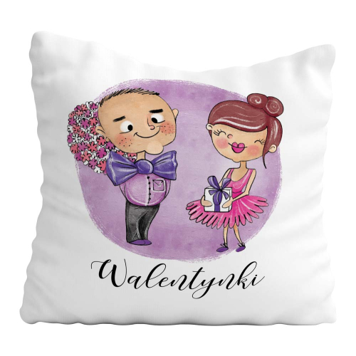 Poduszka Prezent Walentynki ZAKOCHANI